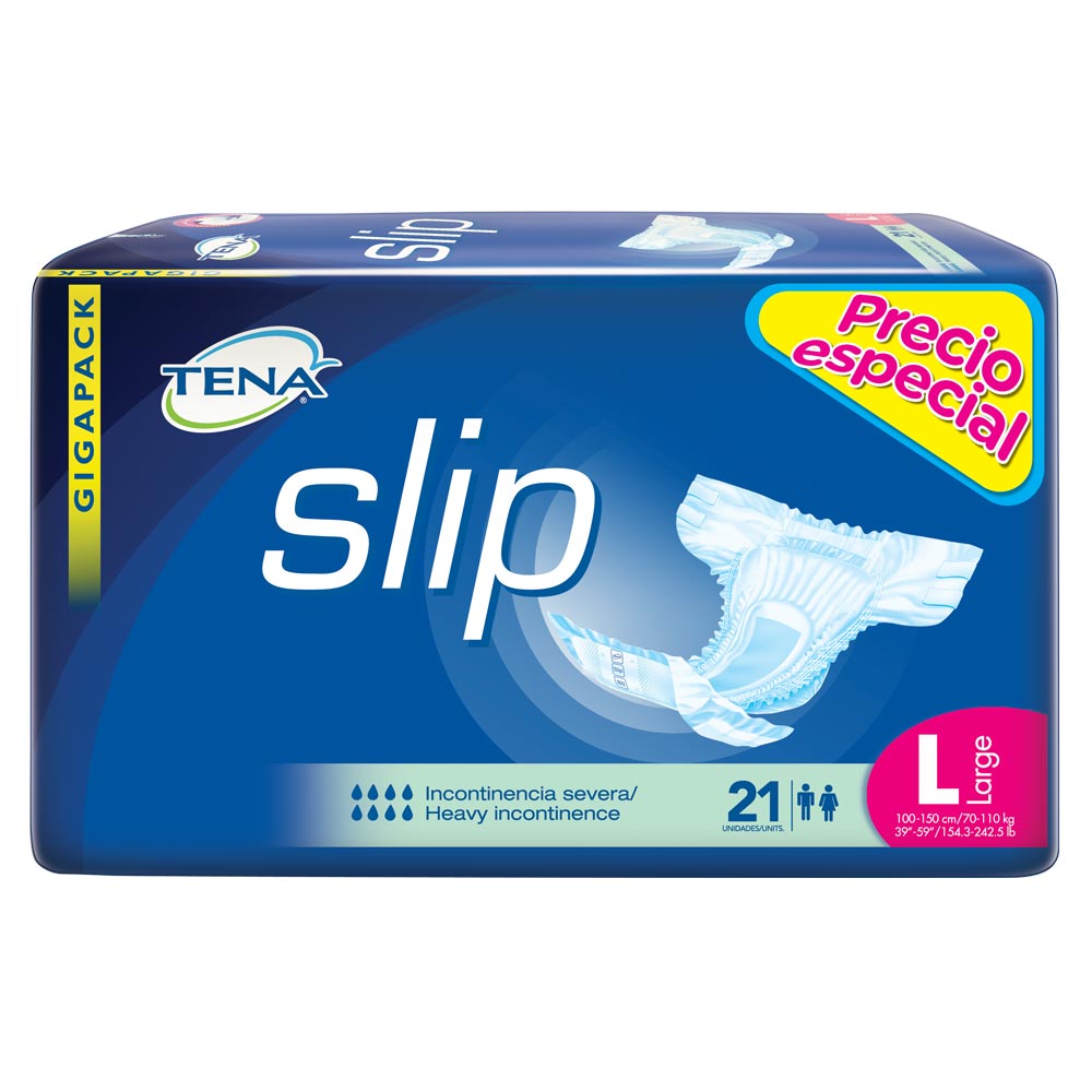 Panal adulto tena slip large pag. 17 lev. 21