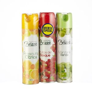 Tripack Ambientador Manzana Verde Frutos Bosque Fresca Citrus x360ml