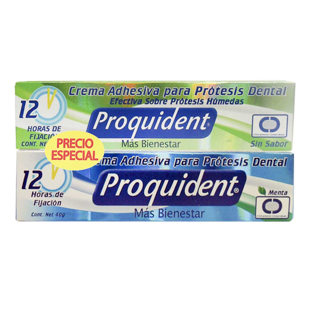 Crema adhesiva Proquident x 2 und x 40 g c-u