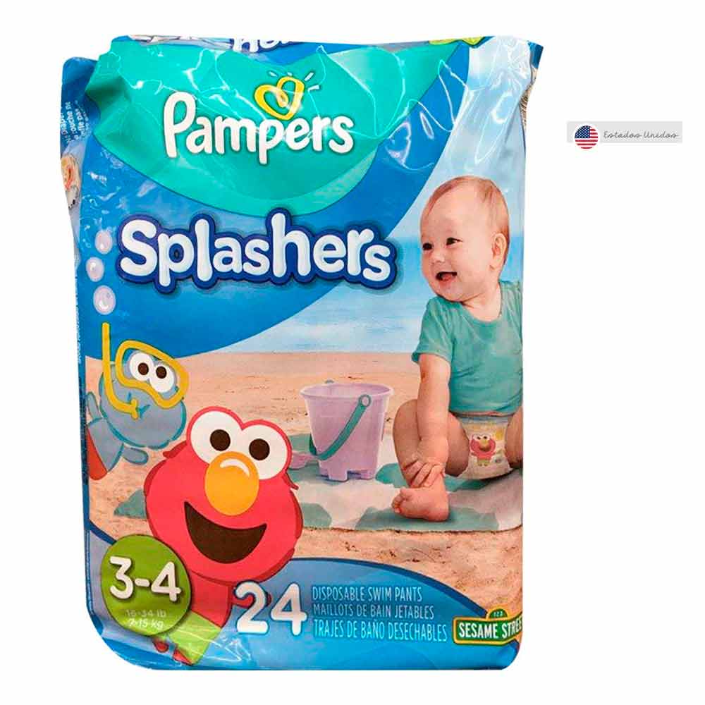 Pañales Pampers Splashers Etapa 3-4 x24Und