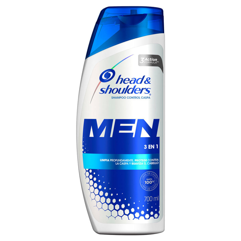 Head & Shoulders 3en1 para Hombres Shampoo Control Caspa x 700ml