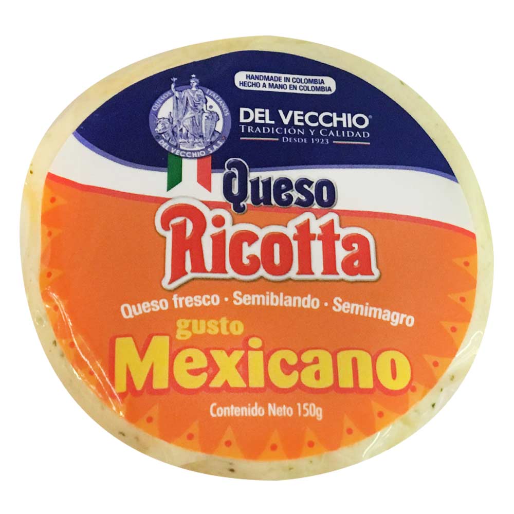 Queso ricotta Del Vecchio mexicano x150g