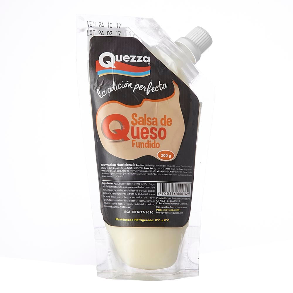 Salsa de queso Quezza fundido x200g