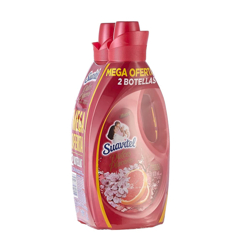 Suavitel dulces placeres cereza x 2 unds x 970 ml c-u