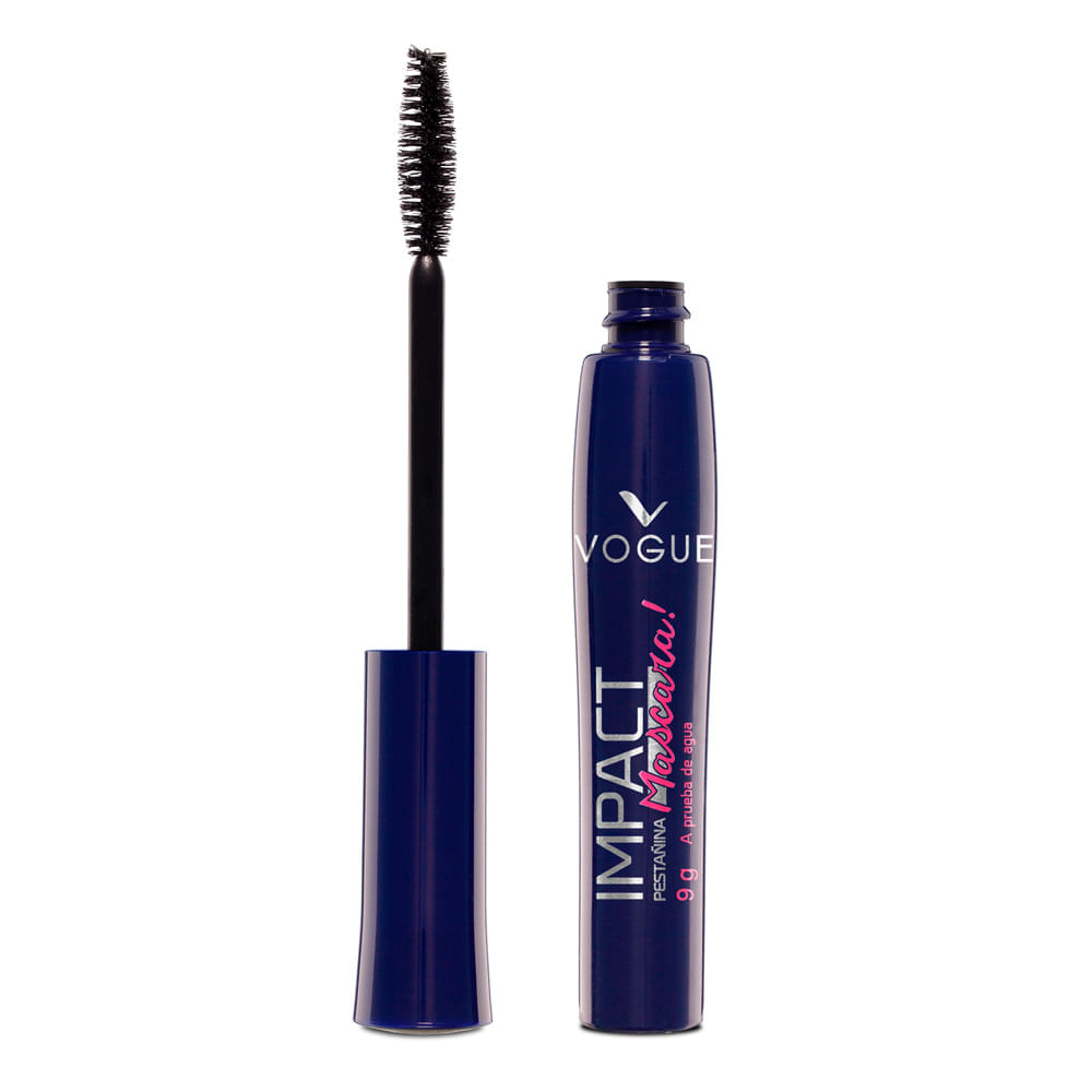 Pestañina Vogue Impact A Prueba De Agua Negro 9gr