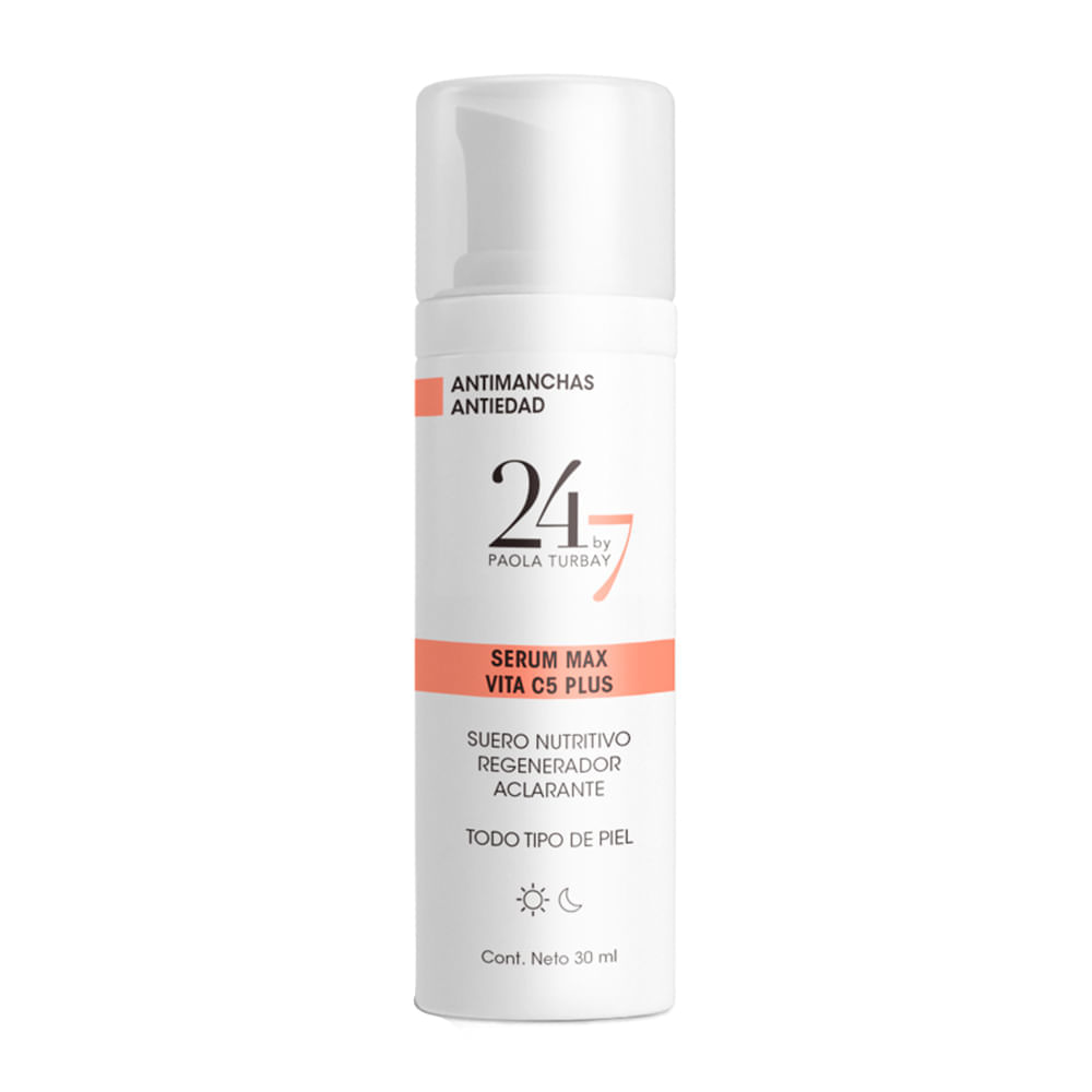 Serum Max Vita C5 Plus x 30ml 24/7 By Paola Turbay