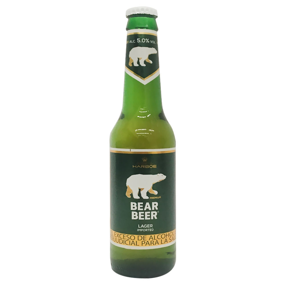 Cerveza Bear Beer Premium Lager Botella x 330 Ml