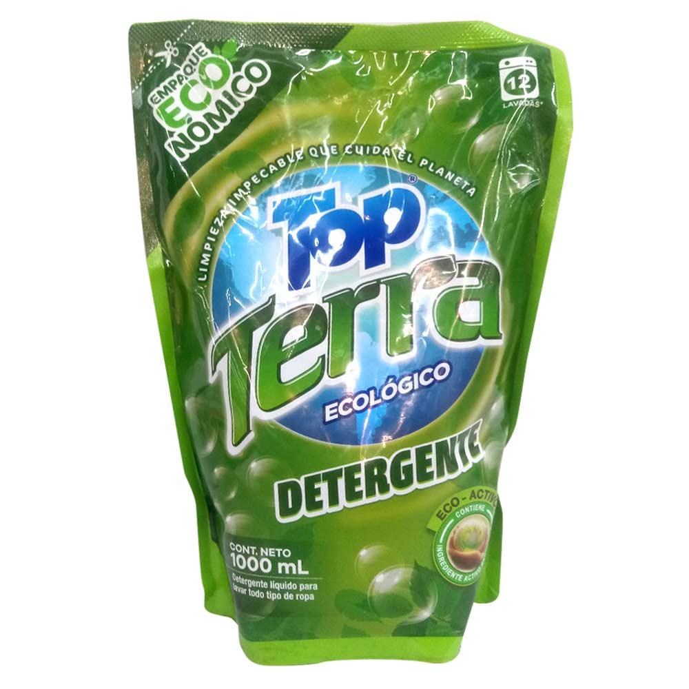 Detergente Top Terra ecológico liquido x 1000 ml