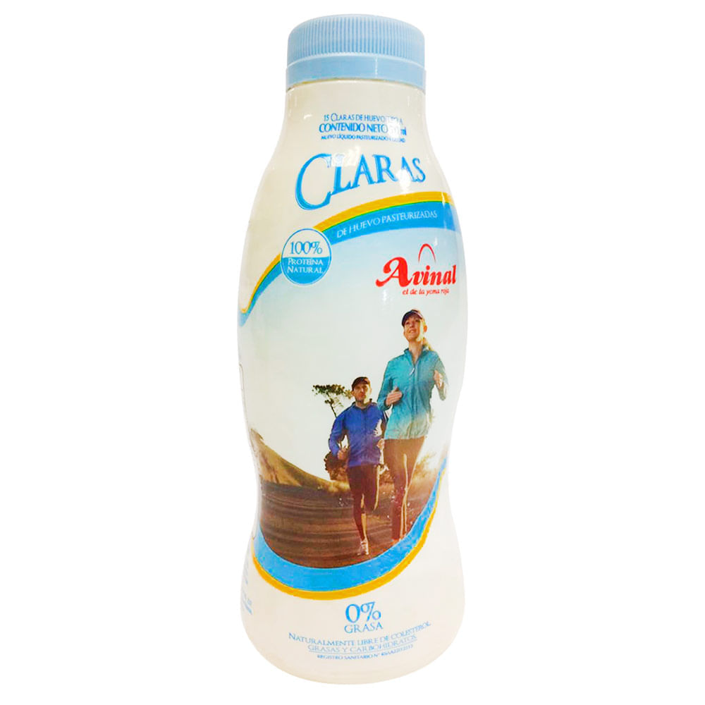 Claras de huevo Avinal pasteurizadas x500ml