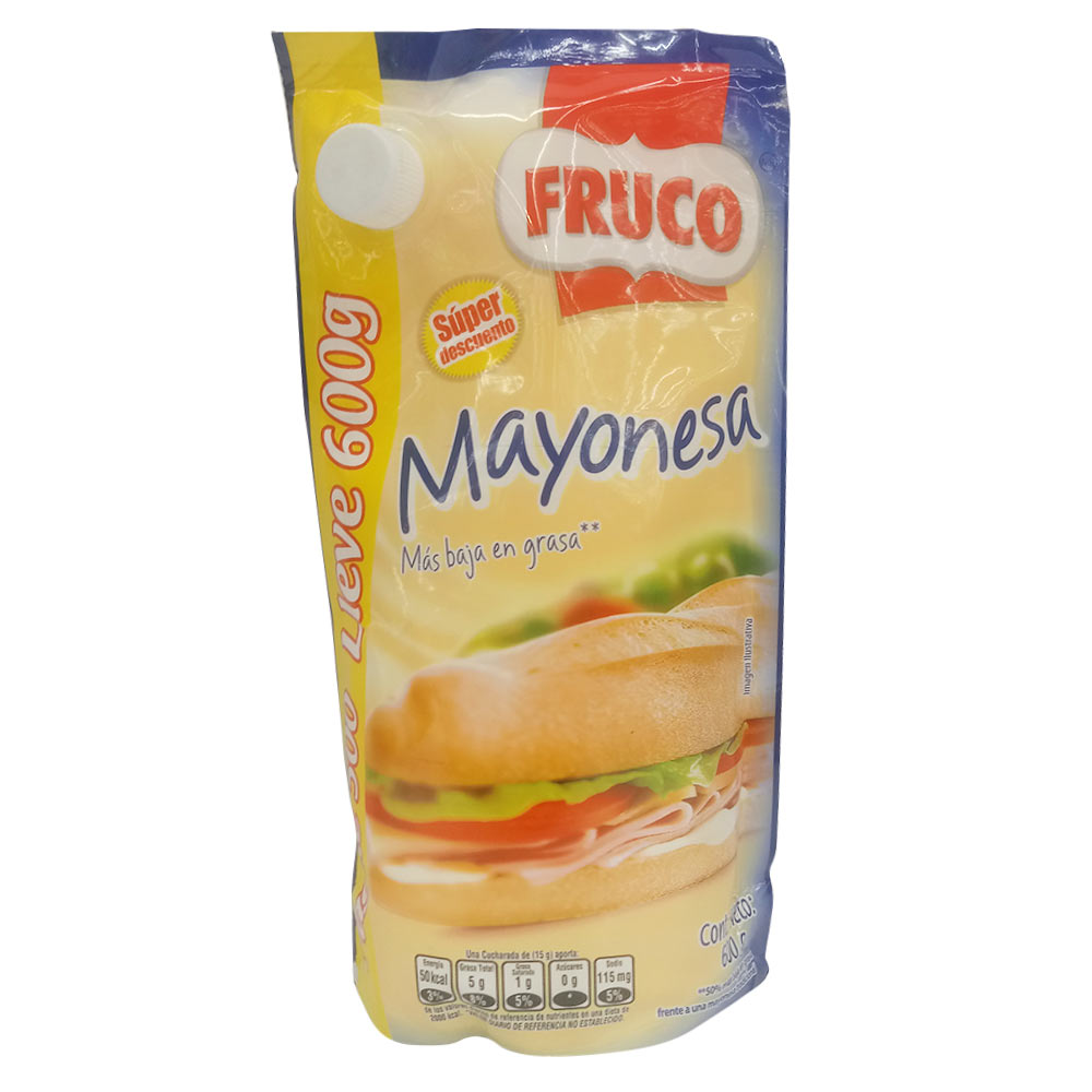 Mayonesa Fruco doypack pague 500g lleve 600g