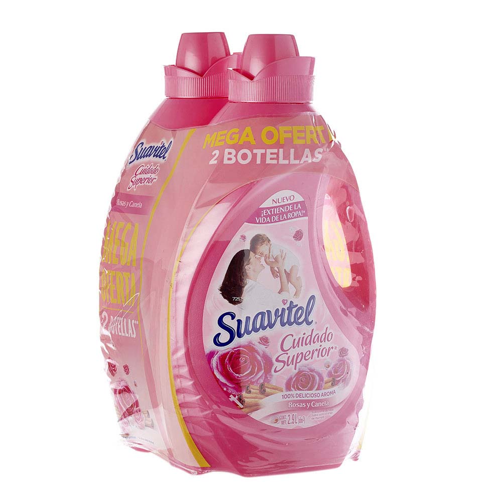 Suavizante Suavitel cuidado superior rosas x 2 und x 2900 ml c-u