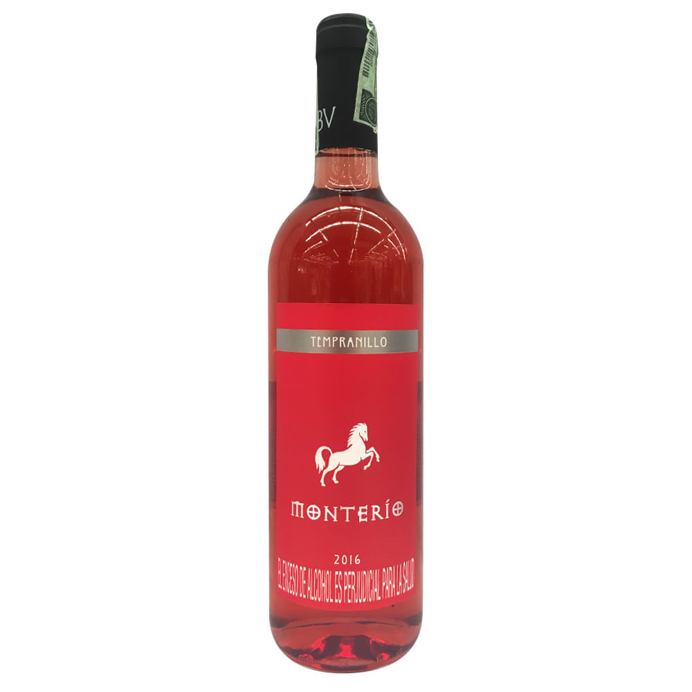 Vino monterio rosado tempranillo botx750ml