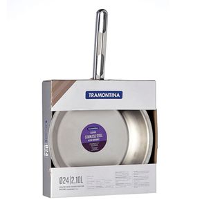 Sartén 24cm acero Inox allegra Tramontina