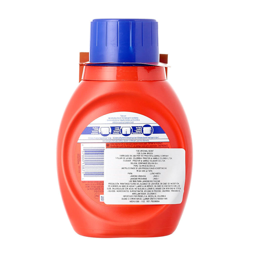 Detergente liquido 2x ultra Tide x 739 ml