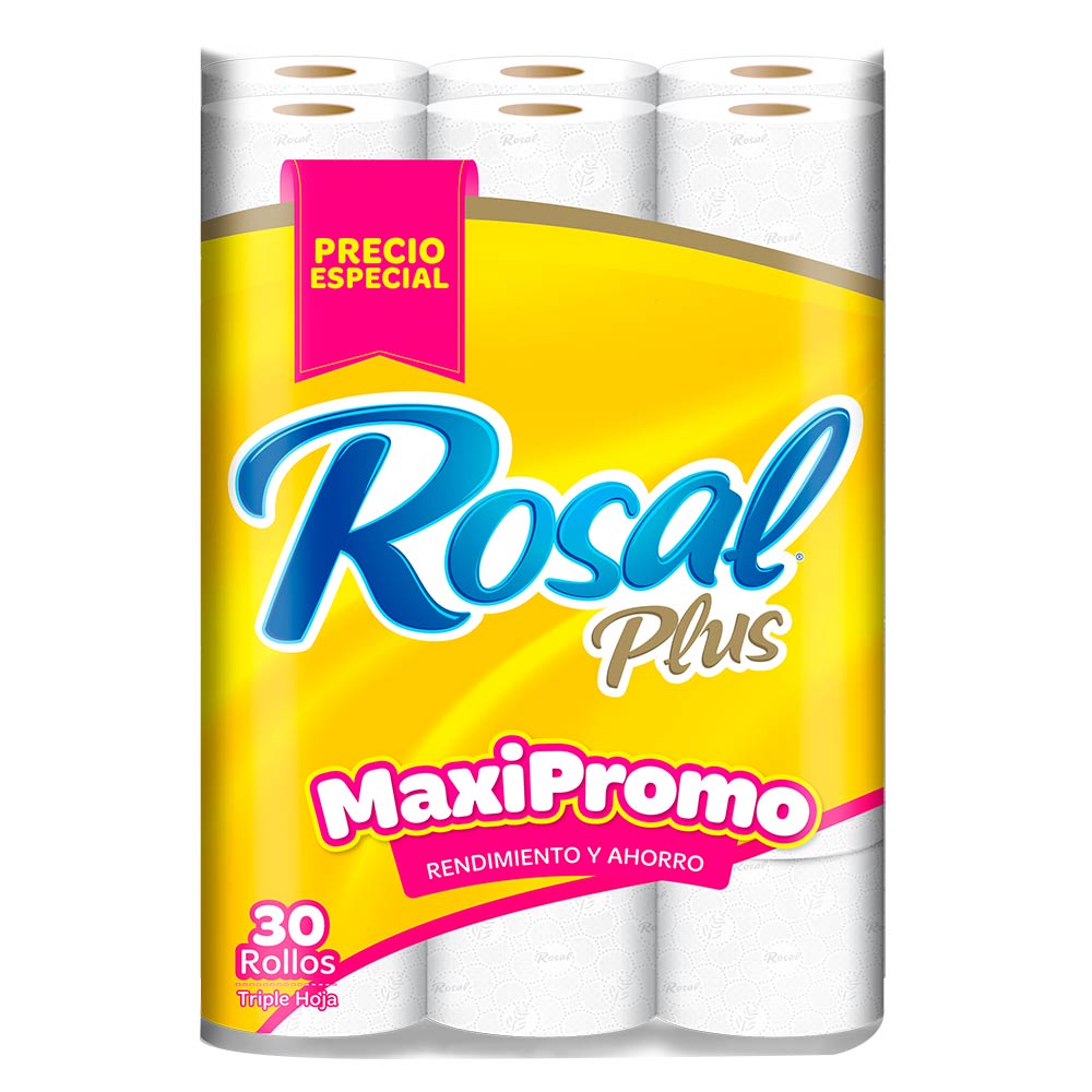 Papel higiénico Rosal triple hoja x30und edición especial