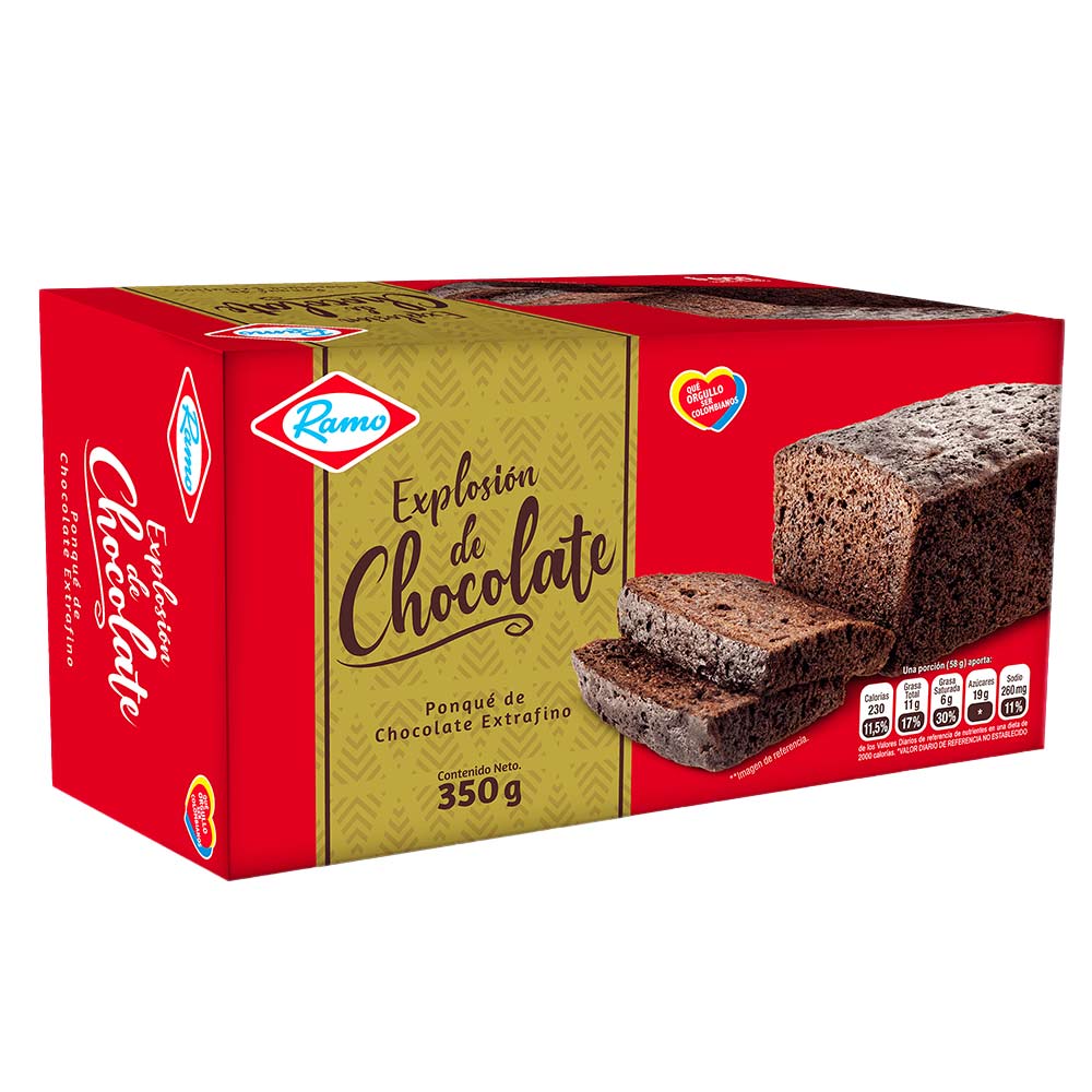 Ponqué Ramo bloque chocolate x350g