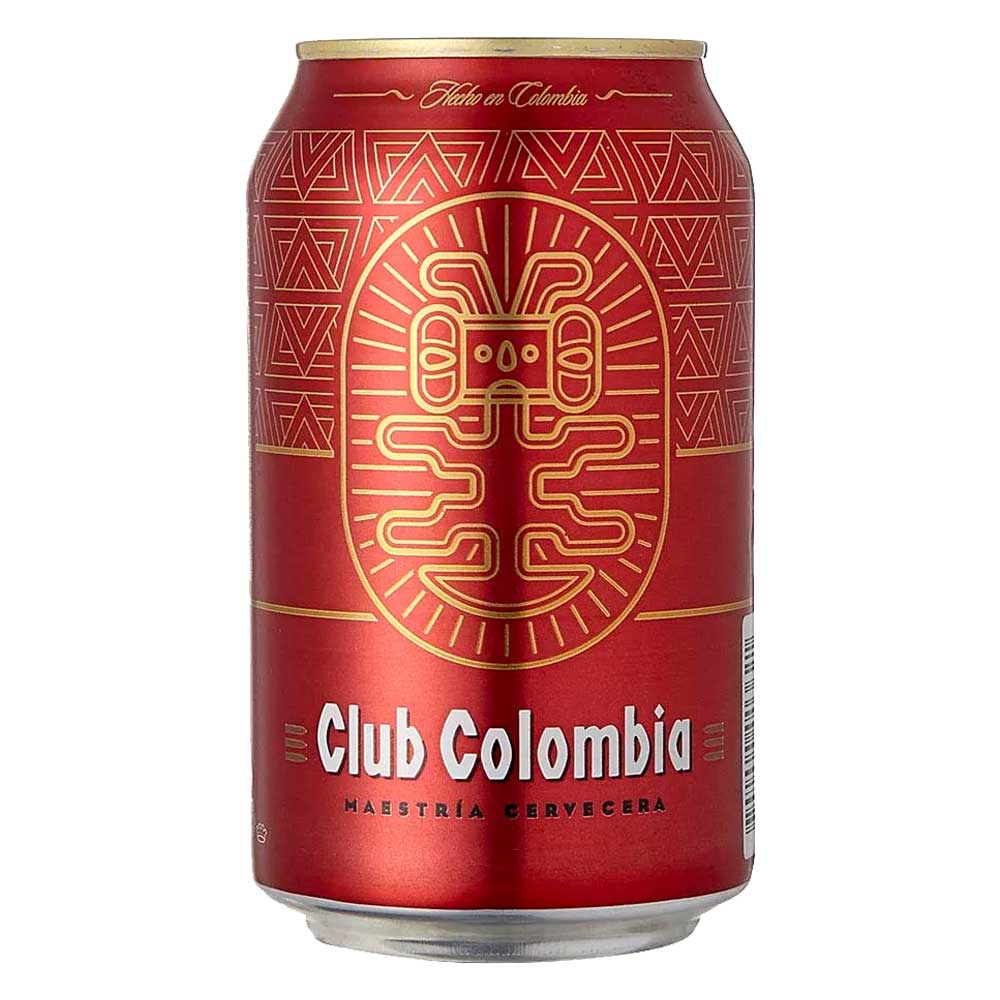 Cerveza Club Colombia roja lata x355ml