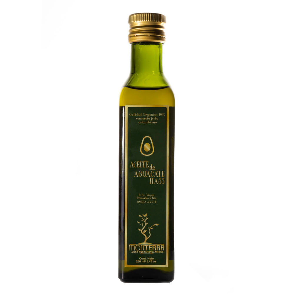 Aceite Monterra aguacate hass extra virgen x250ml
