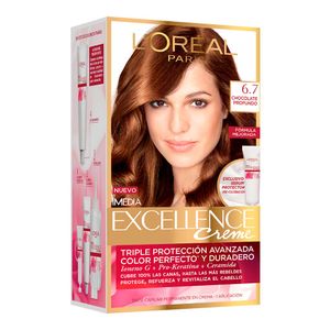 Tinte Loreal Excellence Tono 6.7 Kit x 1 und
