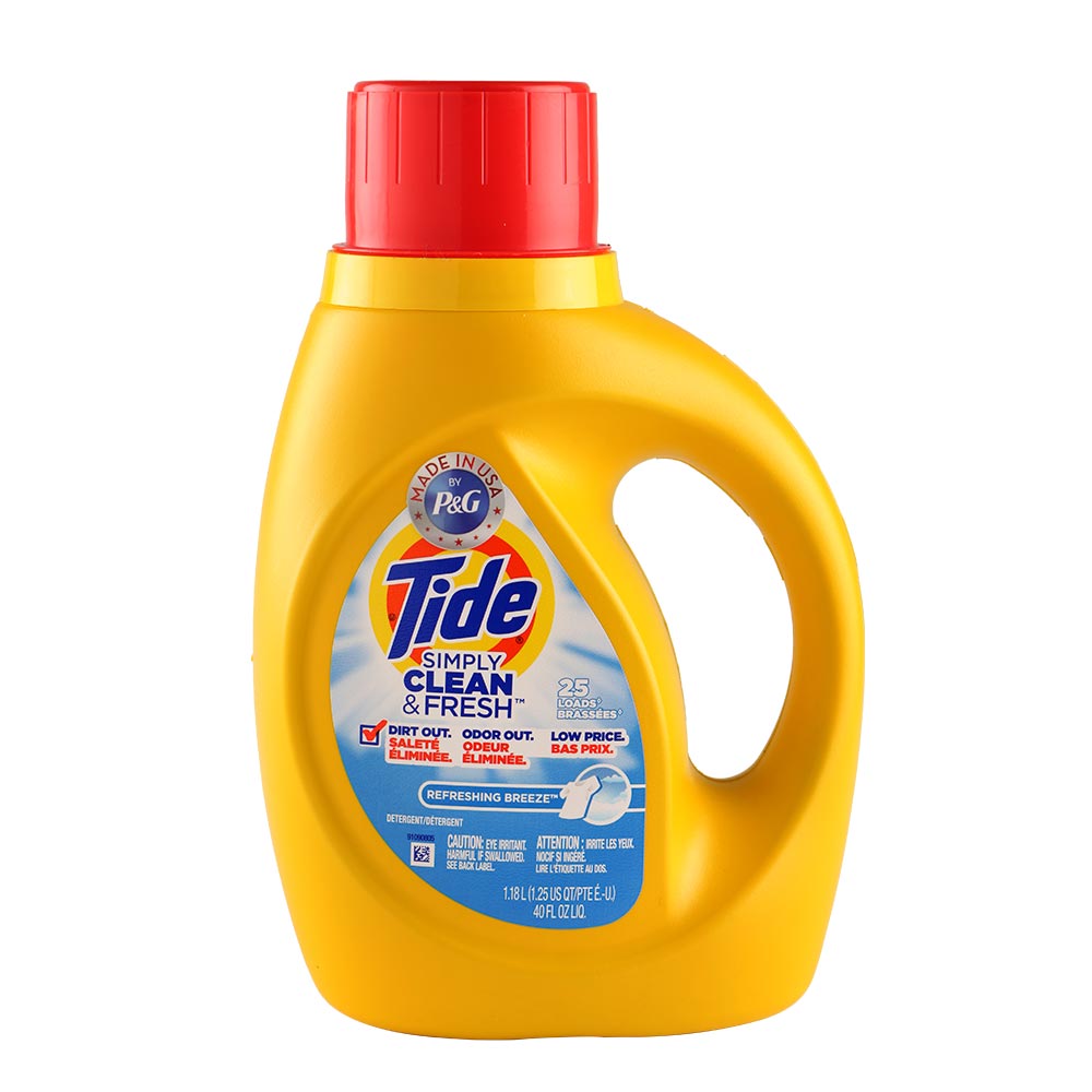 Detergente líquido Tide Simply Clean & Fresh Refreshing Breeze x 1.18 L