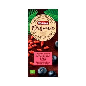 Chocolate Torras Negro goji Acai Sin gluten x100 g