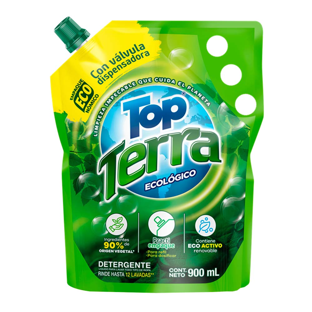 Detergente top terra ecologico doypack x900ml