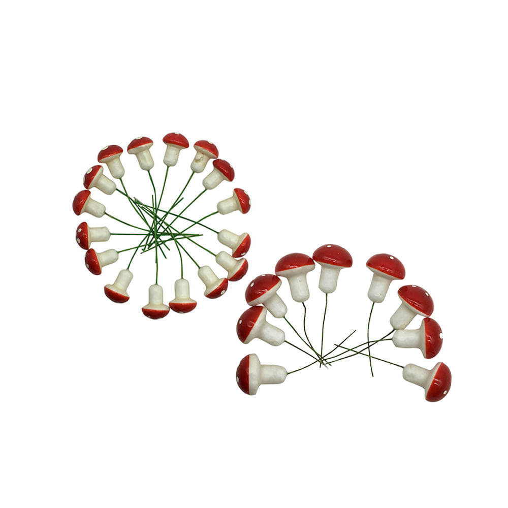 Set de Hongos Rojos Forest Navidad Krea