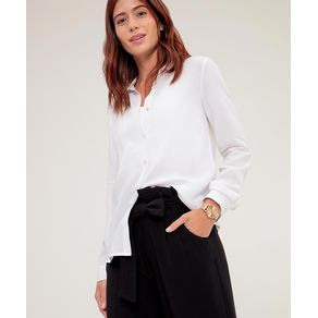 Camisa m/l en Viscosa Femenino Blanco liso LILEN 2