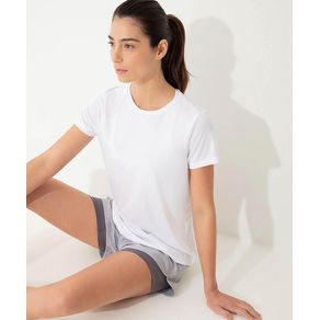 Camiseta manga corta en Viscosa Femenino Blanco liso GREDI