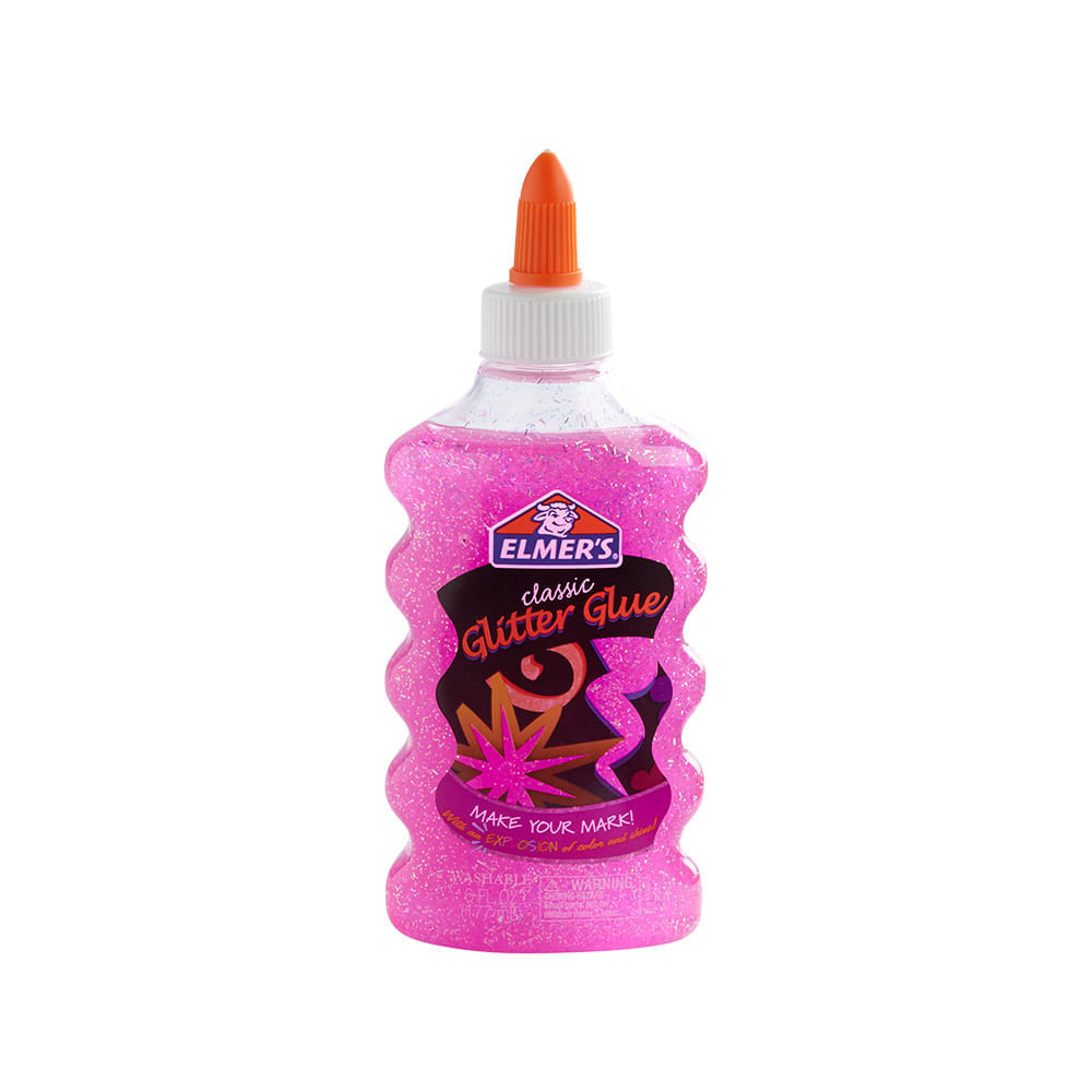 Pegante Elmers escarchado x177ml Rosado