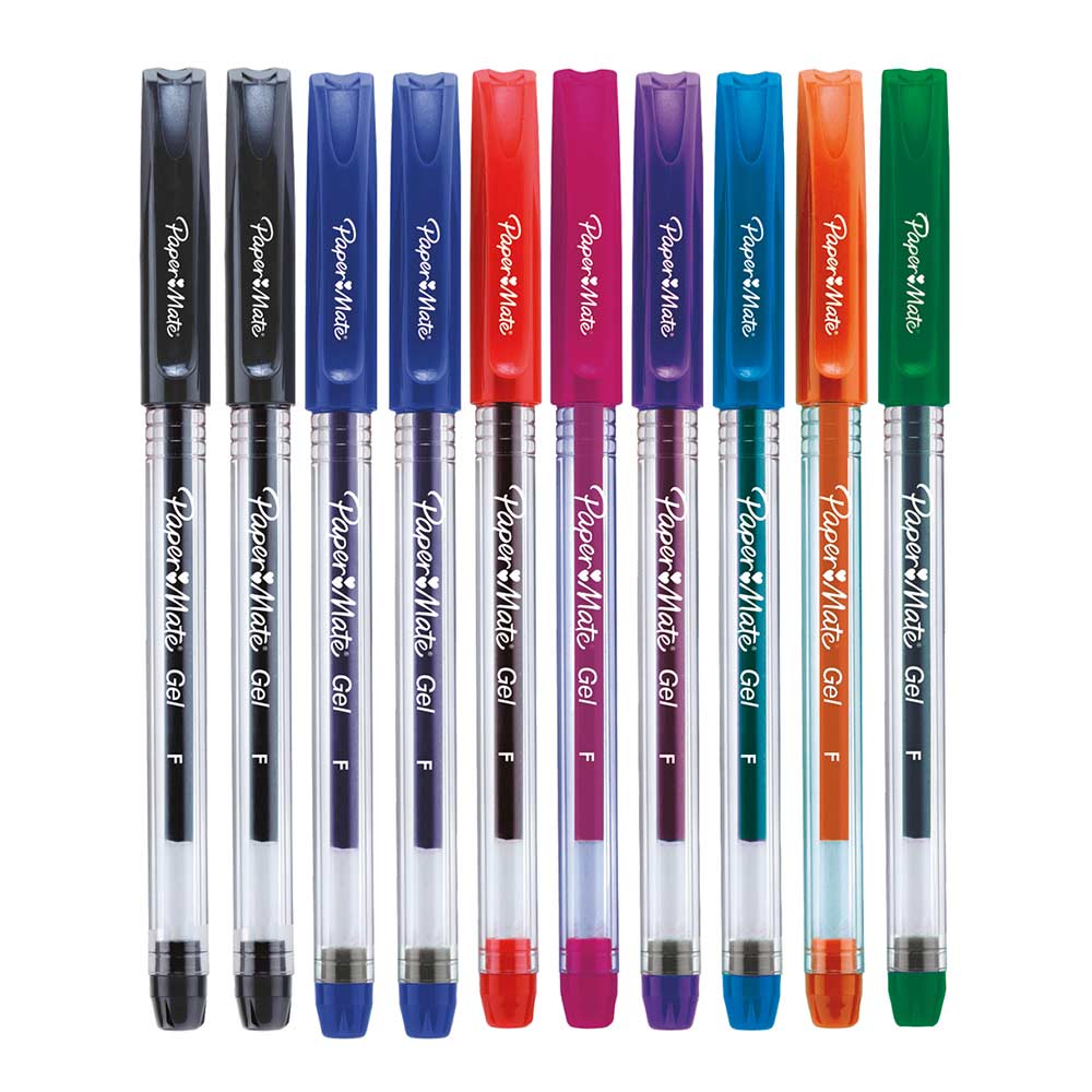 Bolígrafo Gel Paper Mate económico surtido T x10 und