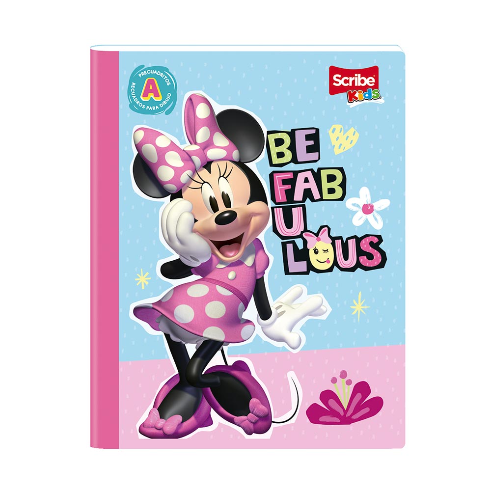 Cuaderno Cosido Minnie, Mickey Y Princesas 100 Hojas Precubitos Surtido
