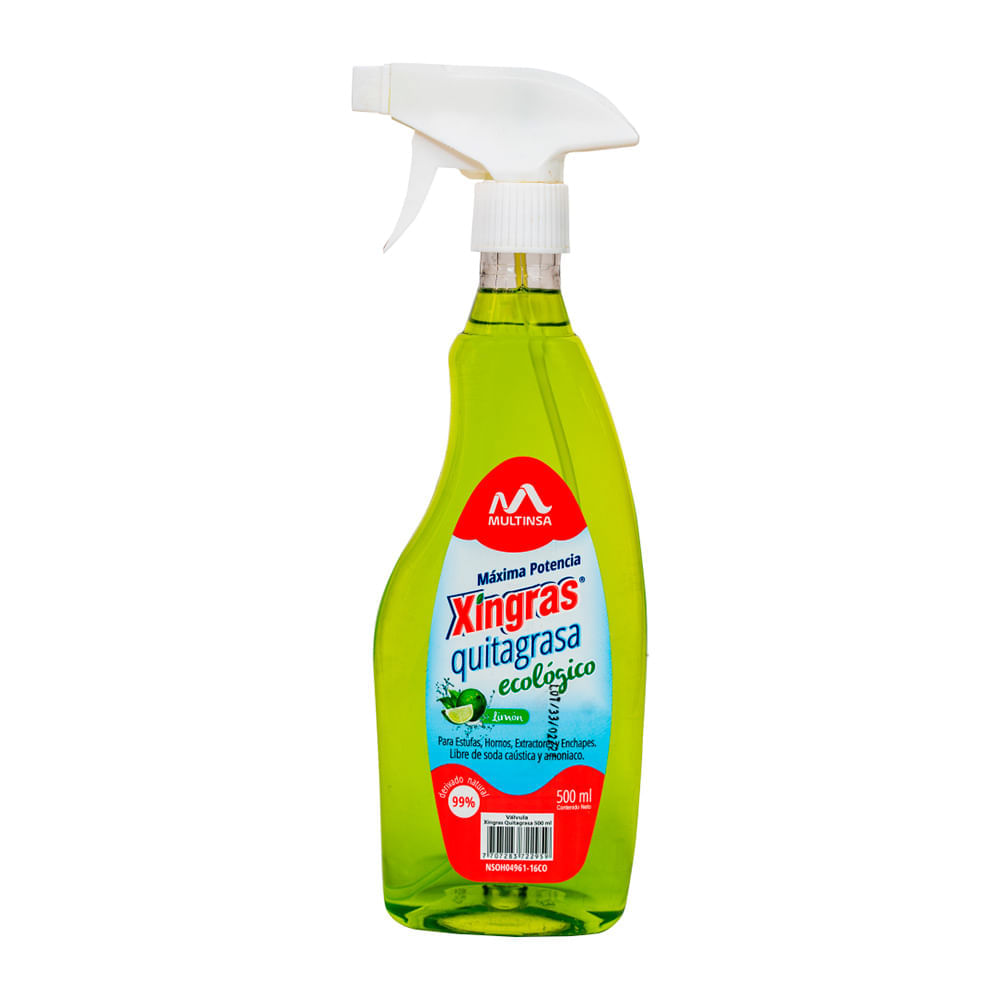 Quitagrasa Xingras ecologico limón x500ml