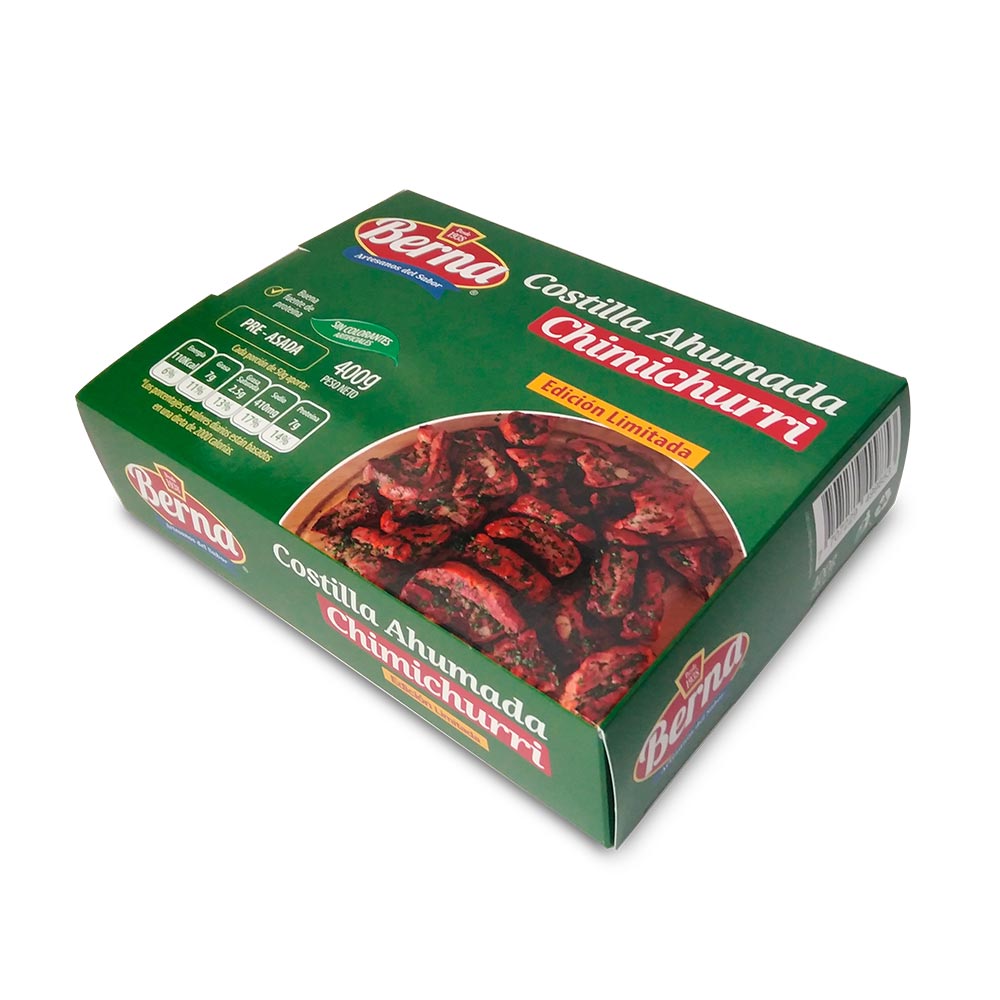 Costilla ahumada Berna chimichurri x400g