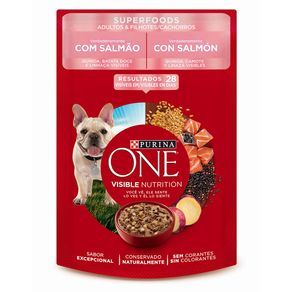 Alimento húmedo para perros Purina One Adultos y Cachorros salmón x85g