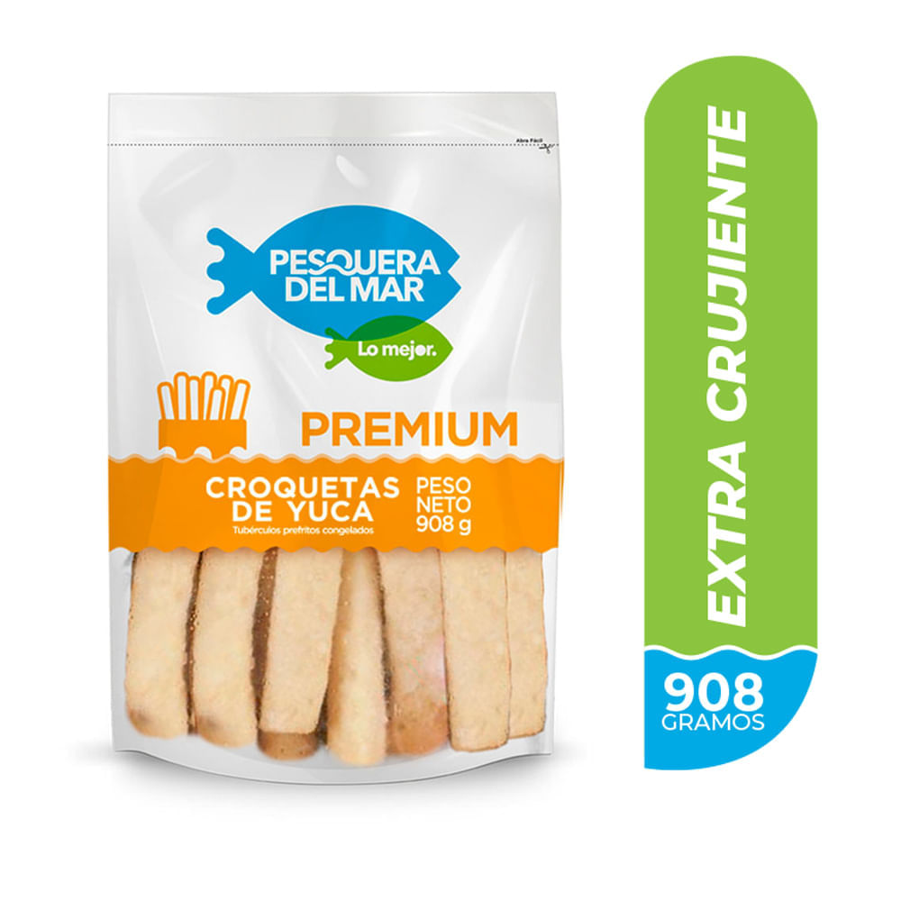 Croquetas de yuca Pesquera del Mar pre cocidas x908g