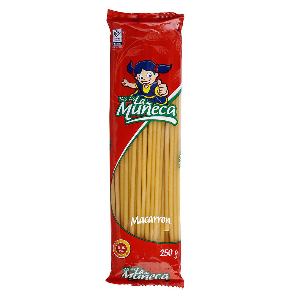Pasta Macarron Pastas La Muñeca x 250g