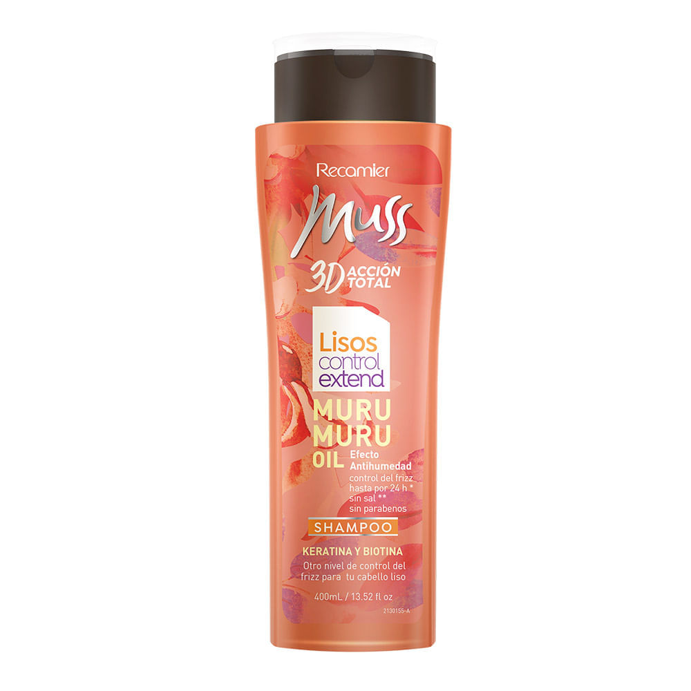 Shampoo Muss 3d lisos aceite muru muru x 400 ml