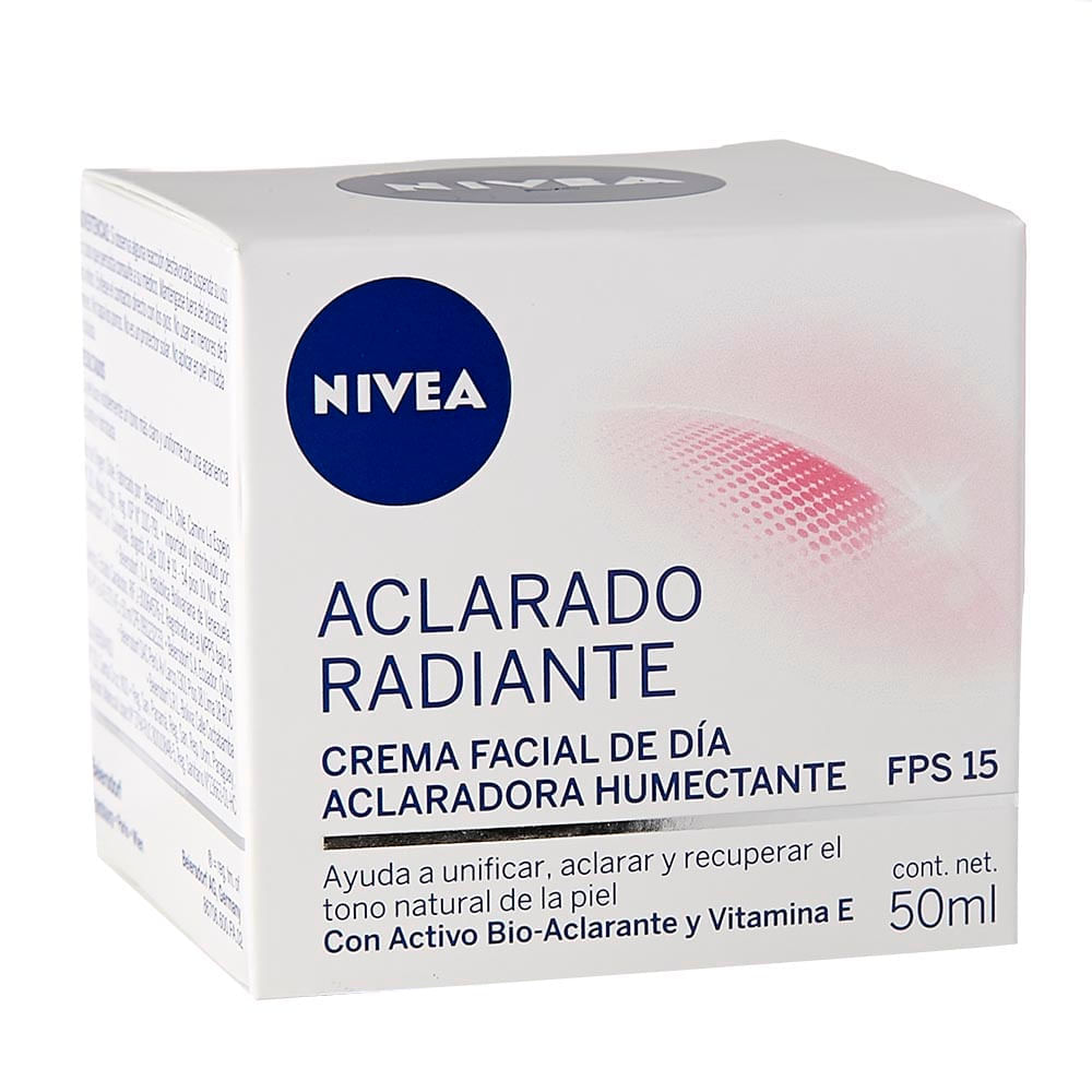 Crema Nivea facial Aclaración Humectante FPS 15 x50ml