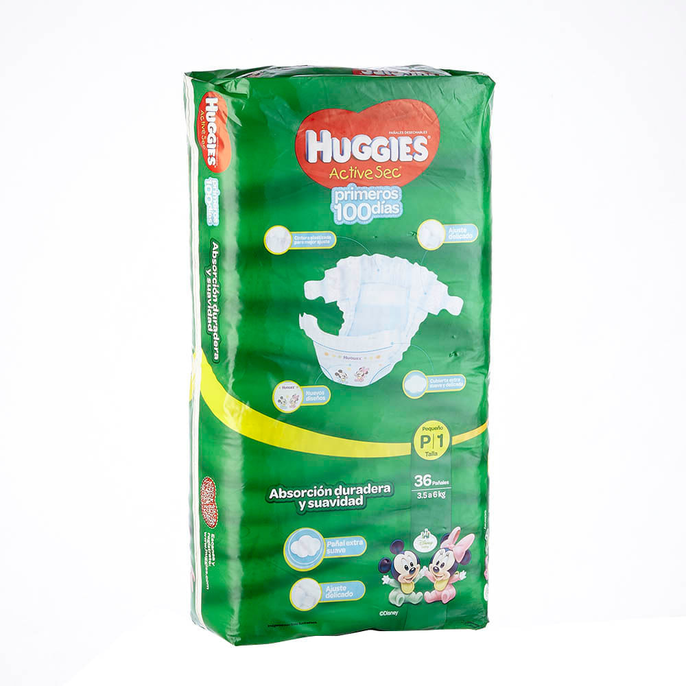 Pañal Huggies Actsec Peq x 36 pañales