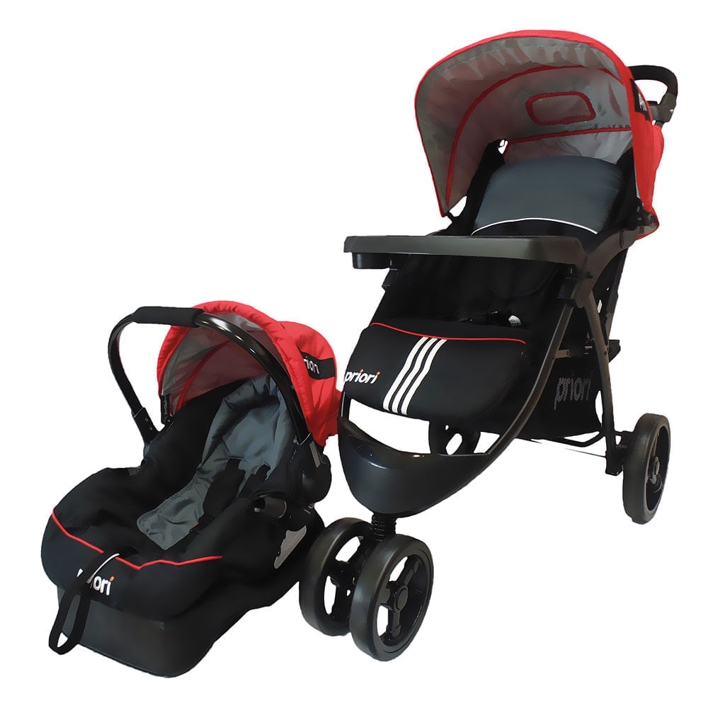 Coche con Portabebés Jogger Rojo Priori