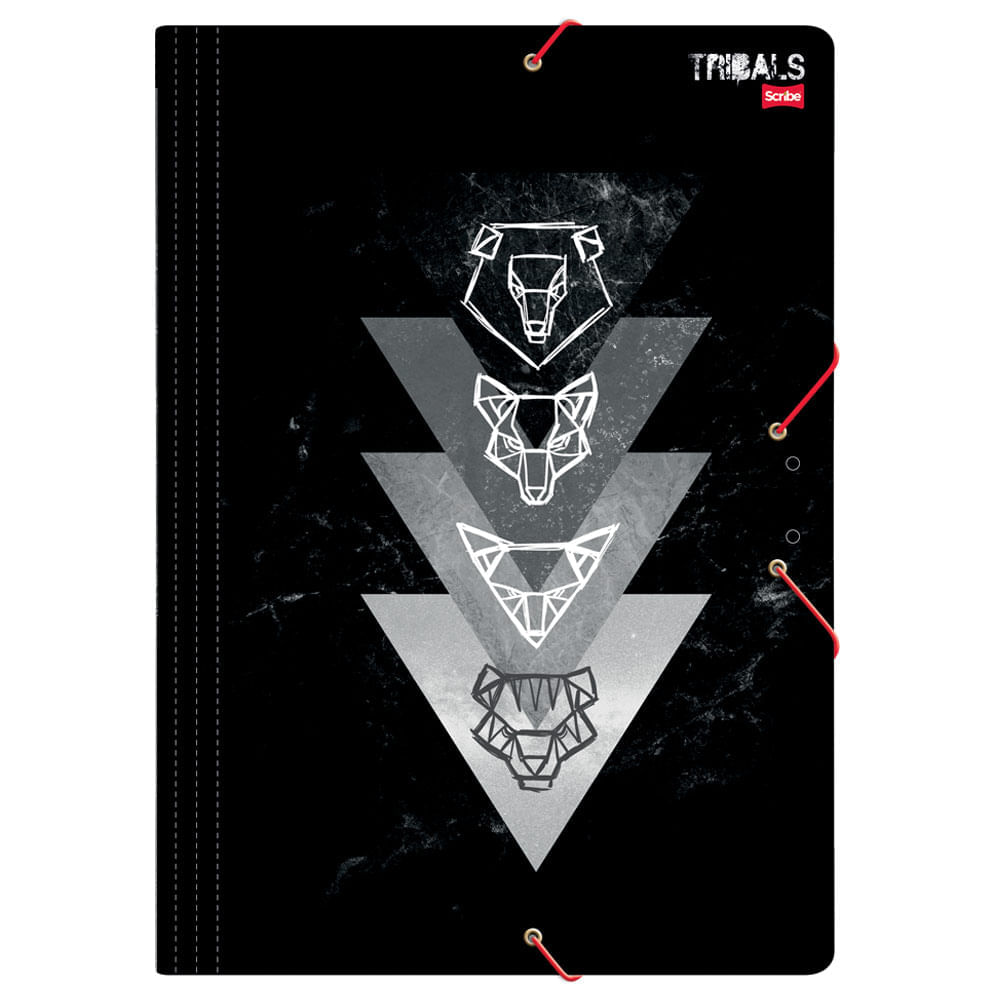 Carpeta plástica  tamaño oficio tribals Scribe