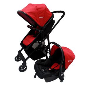 Coche Capri Travel con Base Porta Bebé Rojo Priori