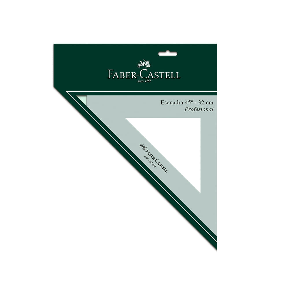 Escuadra 45 grados 32 cm Faber Castell