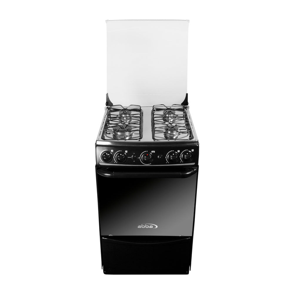 Estufa Abba de piso con horno gas natural Negro AB 201-6N N GT