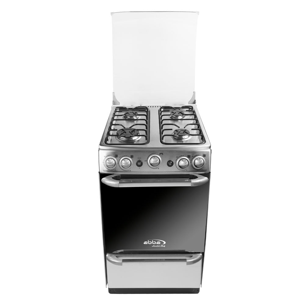 Estufa Abba de Piso con Horno Master Chef Gas Natural Platino Ab 201-6Mn Pl Gt