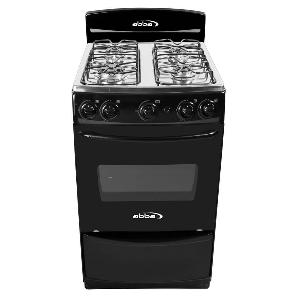 Estufa Abba Negra Con Horno AB 101 5