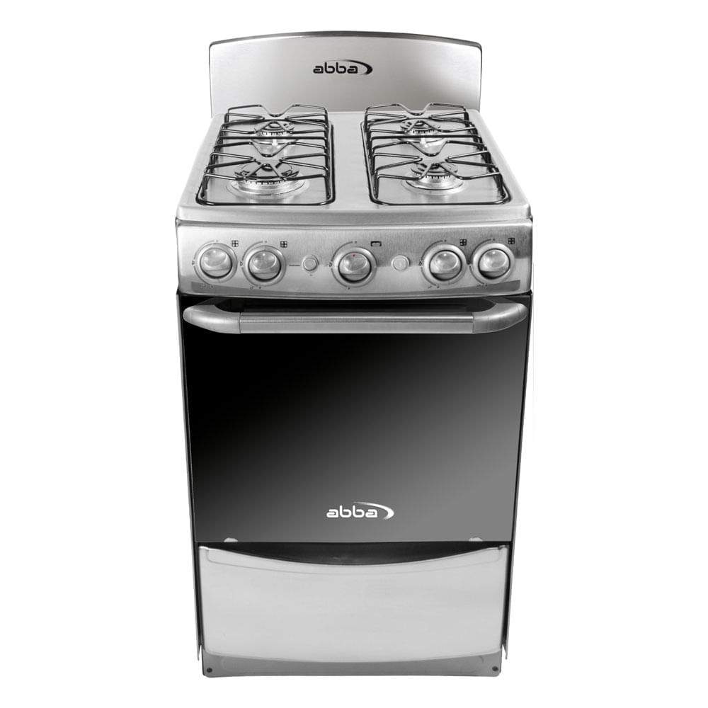 Estufa Abba de Piso con Horno Gas Natural Platino Ab 201-5N Pl Gt