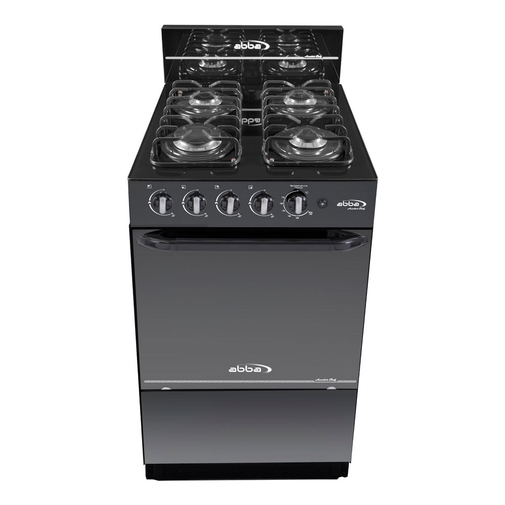 Estufa Abba ag101-5n 4 ptos vidrio horno a gas
