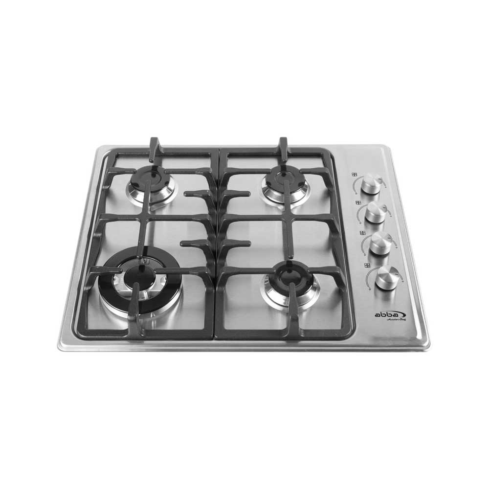 Estufa de empotrar Abba Master Chef CG 4PLXN TC gas natural 4 puestos triple corona acero inoxidable